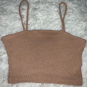 Tan Crop-top